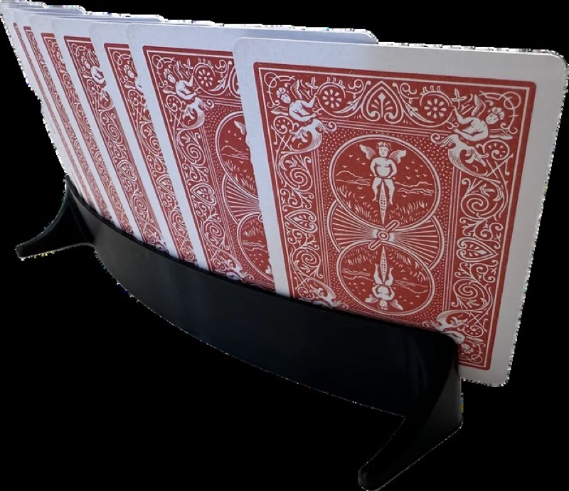 Soporte para cartas de baraja, primer modelo
